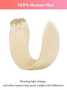 7PCS Straight Clip In Hair Extensions 100% Real Human Hair 14-24 Inch 115G Double Weft Invisible Clip Hair Extensions Remy Natural Human Hair For Women Girls Daily Use - S613 - View 3