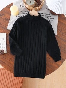 SHEIN 经典复古黑色连衣裙，搭配复古剪裁和设计元素，展现优雅美感 - 黑色 - 查看 7