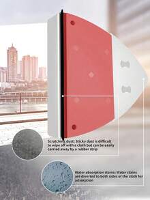 SHEIN 1 Pc Magnetic Window Cleaner, ABS Material, Multi-Functional Glass Scraper, Comes With Water Storage Function, Anti-Pinch Function, Suitable For Living Room, Bathroom, Kitchen - Efficient Window Cleaning (Different Specifications Of Different Colors, Each Specification Is Marked With The Degree Of Application Of The Glass, Please Order According To Their Own Glass) - Multicolor - View 10