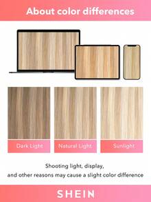 9 piezas de extensiones de cabello con clip recto 100% cabello humano real de 14-24 pulgadas 148G con doble trama, extensiones de cabello invisibles con clip, cabello humano Remy natural para uso diario de mujeres y niñas - S18A/613A - Ver 9