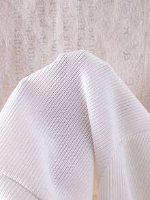 SHEIN Playful Pals Girls' Cute Casual Everyday Knit Cardigan Jacket, Pink Heart Design, Paired With Pink Skirt, 2 Pieces Outfit For Autumn Outdoor Wear Girls Heart Sweater Set Kids Pleated Skirt Sets Cherry Kids Outfit Cute Pink Clothes For Girls Pink Skirt Set For Girls Cherry Girls Clothes Elegant Set For Girls Skirt Fall Winter - White - View 8