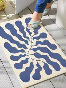 Cirelle 1 pieza Alfombra de 40x60cm para entrada, felpudo de interior lavable con estampado floral, alfombra pequeña de estilo bohemio antideslizante para cocina, de pelo suave y bajo, alfombra de entrada para puerta principal, dormitorio, cocina, lavandería, baño - Multicolor - Ver 6