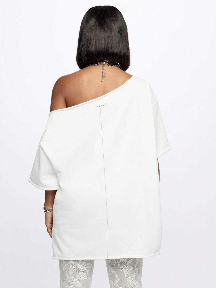 Graphic Oversized Streetwear Statement Tee Dress With Humvon Forever Text