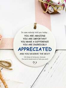 1/2 件标志“非常感谢您”激励办公室装饰鼓舞人心的肯定礼物送给同事老板员工感谢礼物办公桌装饰鼓励牌匾 - 彩色 - 查看 9