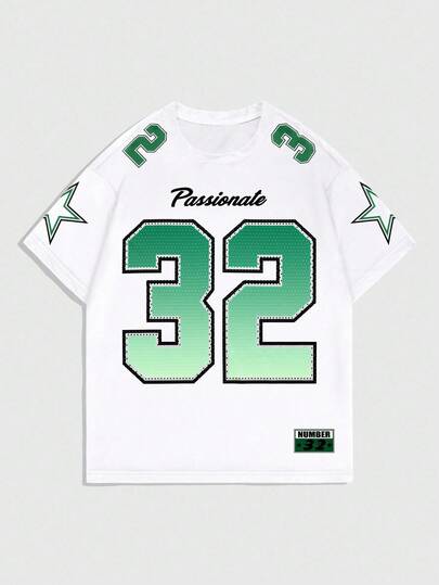 Prep Camiseta de manga corta de cuello redondo versátil y casual para hombre, de verano