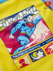 SUPERMAN X PETSIN PETSIN 1件聯名吸睛黃色寵物狗/貓透氣背心，可愛卡通印花，超輕量親膚，適合炎熱夏季與戶外散步 - 彩色 - 查看 6
