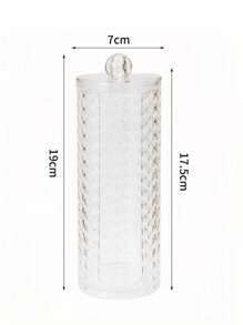 1PC/3PCS Nampan Organizer Makeup Akrilik Motif Berlian, Kotak Penyimpanan Kosmetik Akrilik Transparan, Rak Display Stoples Kamar Mandi dengan Tutup, Untuk Liburan Pantai, Koleksi Kamar Mandi, Koleksi Kamar Tidur, Kapasitas Besar, Penyimpanan Gelas - Clear - View 19