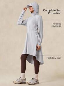 OutZeal Women UV Protection UPF50+ Quick-Dry Drawstring Waist Long Sun-Proof Jacket Casual Urban Daily