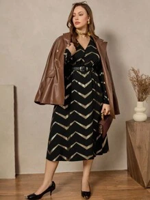 Zelara 大码女式秋冬航海休闲长袖绣花领外出正装衬衫蓝色冬季女式连衣裙万圣节服装女式海军风服装老钱风格女式秋冬装女式连衣裙 - 黑色 - 查看 6