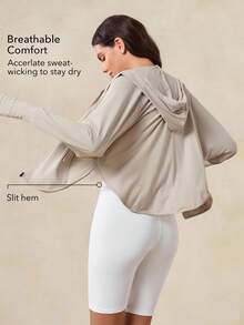 OutZeal 女士防紫外线UPF50+速干透气连帽防晒外套，日常休闲款