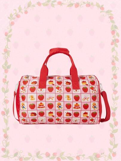 Allover Print Tote Bag, Versatile For Commute, Fitness, Travel