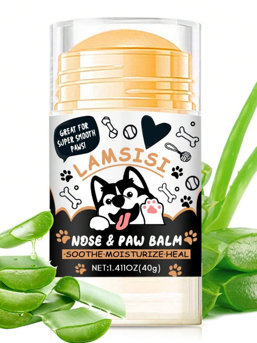 SHEIN 3pcs Avocado Oil & Beeswax Pet Paw Balm To Moisturize & Protect Cracked Paws For Cats & Dogs - Multicolor - View 1