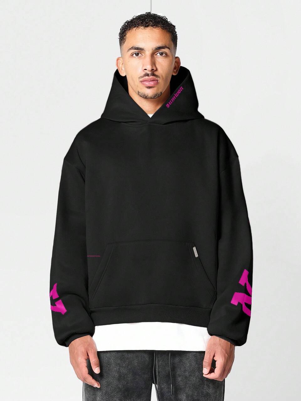 Overhead Hoodie With Back New York Graphic Print