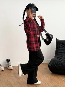 3pcs Tween Girl Lightweight Long Sleeve Shirt, Camisole And Pants Casual Comfortable Set, Spring/Summer,Winter Clothes,Fall Clothing - Multicolor - View 7