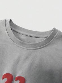 ROMWE MEN Prep 男士夏季休闲水洗数码印花背心 - 白色 - 查看 4