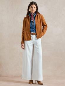 Briarwyn Casual Style Button-Up Long Sleeve Women's Regular Jacket,Winter Jacket,Fall Clothes For Women,Winter Clothes For Women - Coffee Brown - View 6