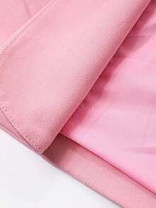 Women's Chic Smooth Pink Suit Set Business Attire - Baby Pink - View 10
