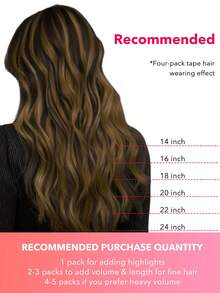 7 PIEZAS Extensiones de cabello con clip recto 100% cabello humano real de 14-24 pulgadas 115G Doble trama Extensiones de cabello con clip invisibles Cabello humano Remy natural para uso diario de mujeres y niñas - S1/2/5 - Ver 6