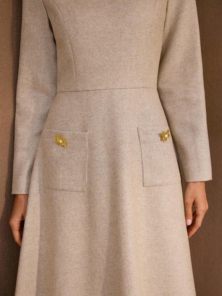 WOOL POCKET DRESS