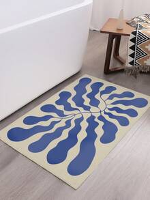 Cirelle 1 pieza Alfombra de 40x60cm para entrada, felpudo de interior lavable con estampado floral, alfombra pequeña de estilo bohemio antideslizante para cocina, de pelo suave y bajo, alfombra de entrada para puerta principal, dormitorio, cocina, lavandería, baño - Multicolor - Ver 2