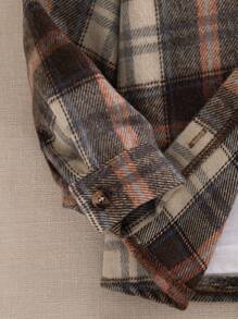 Souflis Souflis 2 件套男婴春秋时尚格子连帽外套和直筒裤套装 - 彩色 - 查看 5