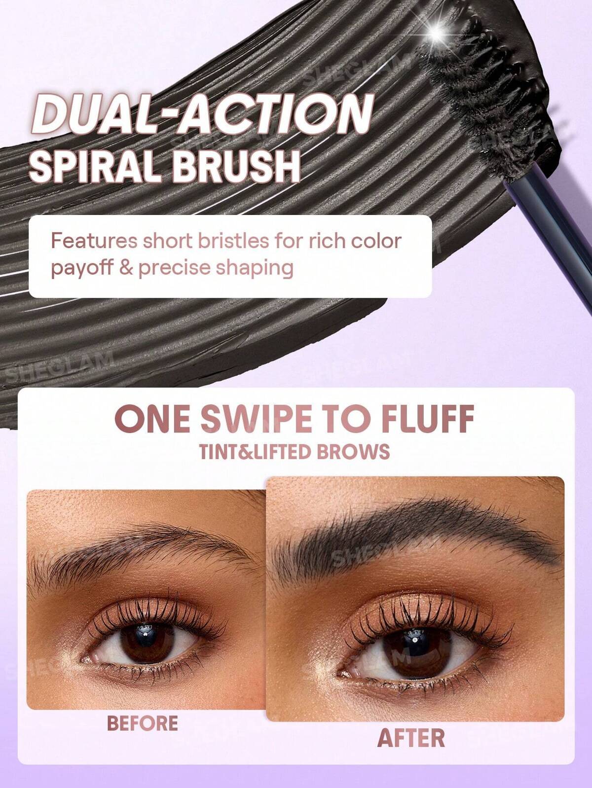 Airy Tinted Volumizing Brow Mousse-Ebony