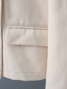 SHEIN LUNE New Stylish Short Overcoat, Autumn/Winter Fall Cloth For Women - Apricot - View 7