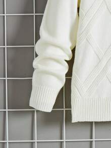 SHEIN 青少年男孩休闲舒适百搭高领毛衣