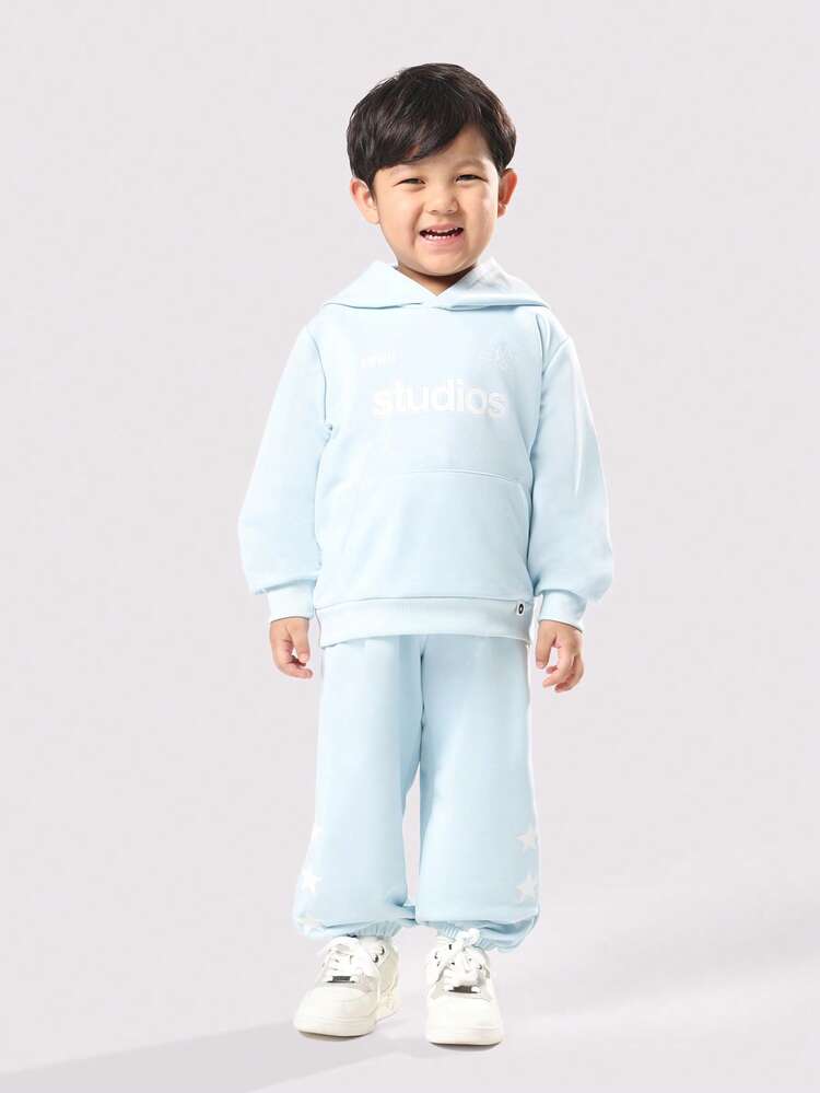 Hooded Sweatshirt And Jogger Set With Studios Logo