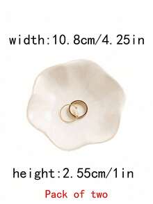 1 件陶瓷荷叶珠宝展示托盘、戒指钥匙和小配件收纳盘、生日礼物、新年礼物、友谊和爱情、适用于浴室托盘、桌面收纳、家居装饰返校 - 彩色 - 查看 16