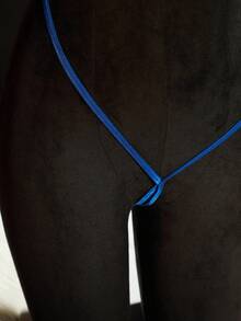 SpicyHot 超性感透明花卉蕾丝乳贴交叉露背开裆泰迪连体衣，海军蓝，适合派对、外出的俱乐部服装