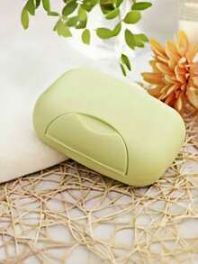 1 件纯色肥皂盒，带盖旅行肥皂容器，便携式肥皂盒，适用于露营健身房旅行必需品，防漏浴室储物，防水洗漱用品收纳盒，紧凑型肥皂盒，适用于淋浴浴室装饰，家居饰品，度假必备品 - 彩色 - 查看 14