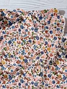 SHEIN Clasi 大码女式休闲碎花简约衬衫，适合夏季 - 白色 - 查看 5