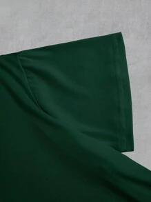 INAWLY 大码女式休闲字母印花圆领T恤，夏季