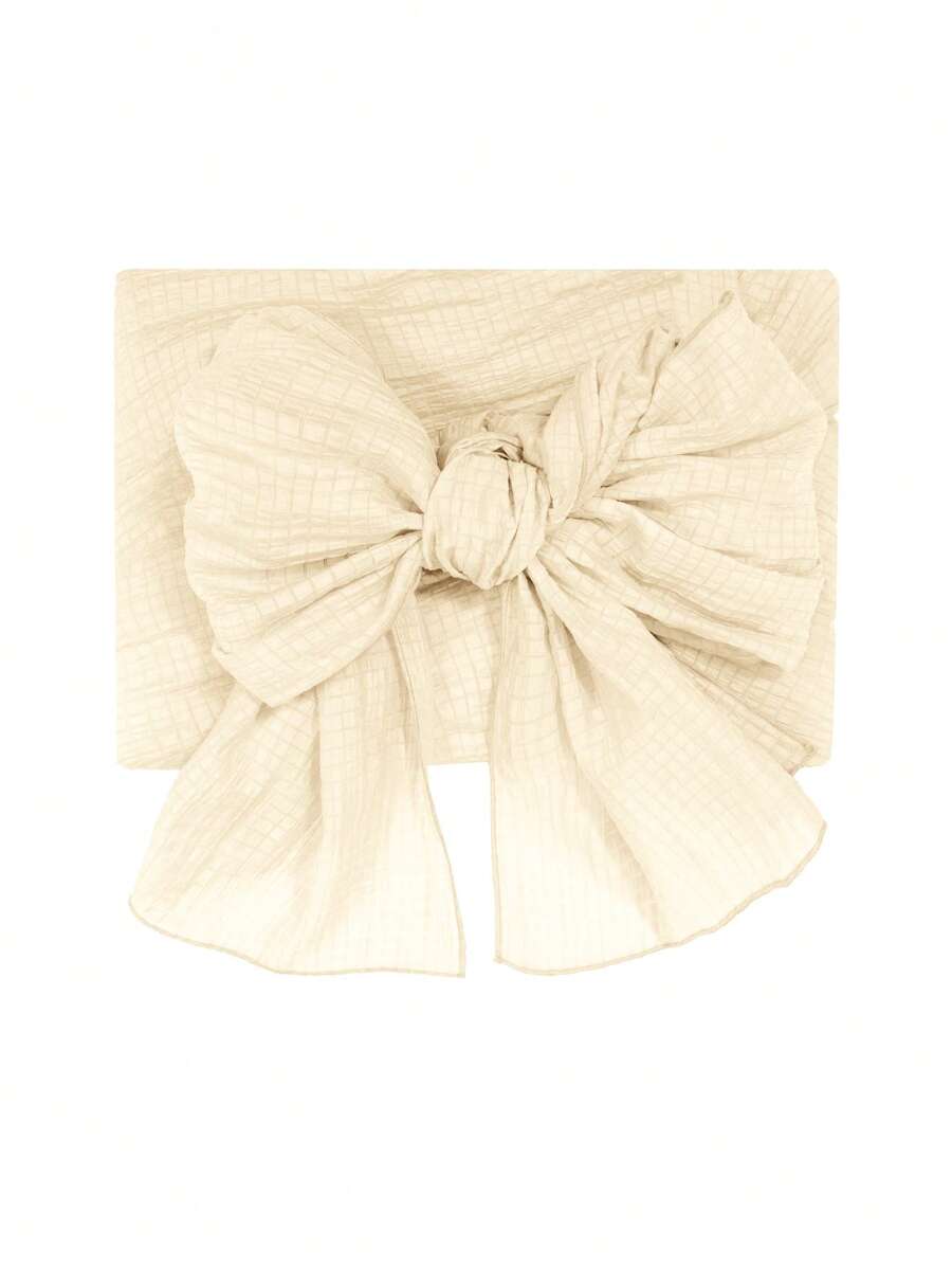 Irokai Solid Color Elegant Knotted Fashionable Yukata, Suitable For Summer Wear - Apricot - View 1