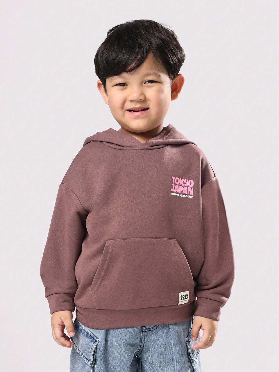 Tokyo Japan Print Hoodie With Car Design And Centre Pocket