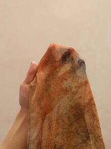 Opulessa Women's Sexy Tie-Dye Draped Neck Flare Sleeve Mini Dress, Vacation Wear Beach Cover Up,Going Out,Wedding Clothes,Business Casual Woman Style,Concert, Party, Club Outfits, Fall Women Clothes , Tan Cover Up, Chic Autumn,Going Out Outfit, National Day Outfit, Elegant Party Dress ,Graduation Dress, Prom Dress ,Luxury Evening Dresses For Women - Rust Brown - View 6