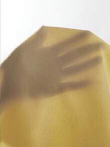 Rafferiza Women Casual Square Collar Ruffle Sleeve Solid Color Yellow Dress - Yellow - View 8