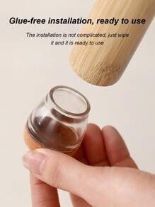 Madebyblanc Silent Table And Chair Foot Covers Thick Wear-Resistant Silicone Table Leg Pads Table Footstool Silent Non-Slip Protective Cover - Multicolor - View 3