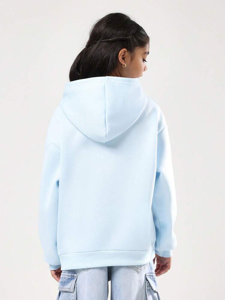Oversized Hoodie With Collegiate Number Print