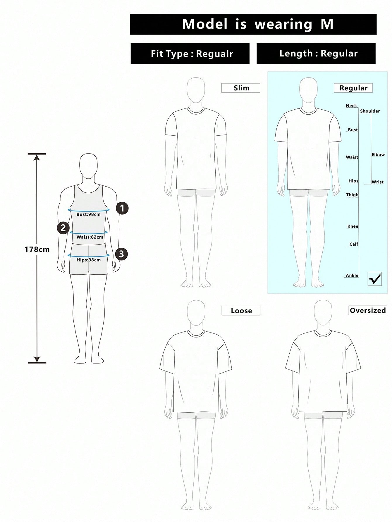 Manfinity Homme تيشيرت كاجوال للرجال مطبوع عليه قل...