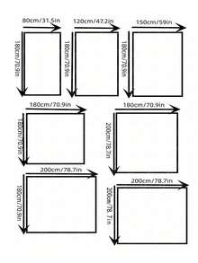 1 包格纹 PEVA 浴帘，附赠挂钩 | 防水浴室装饰，现代几何设计
