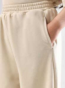 SUMWON Oversize T-Shirt Pants Set Kids Casual Two Piece Style Wear Fall Winter Matching Outfit Comfortable Streetwear