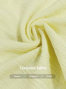 Lyxana Wiosenno-jesienna sukienka w kolorze żółtego jaskra w stylu francuskim, elegancka, słodka i romantyczna, z bufiastymi rękawami i wyszczuplającą talią, z długim rękawem dla kobiet - Żółty - Zobacz 8