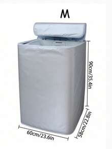 洗衣机罩 涤纶防水 顶装式洗衣机烘干机罩 防晒 银色涂层 防尘罩 - 彩色 - 查看 11
