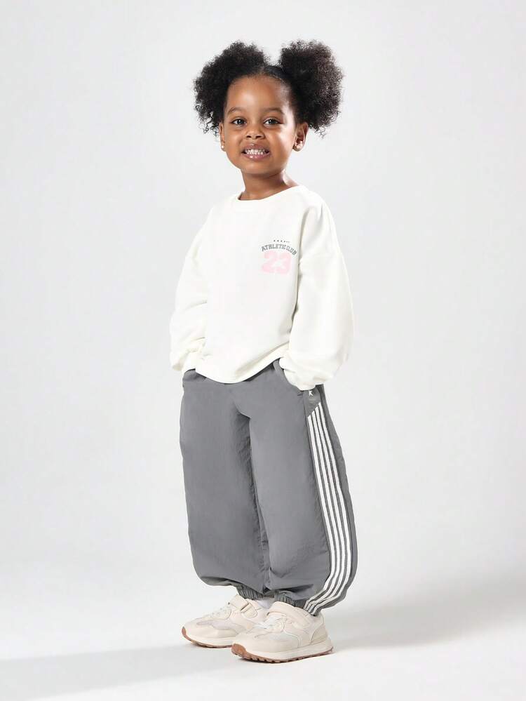 Oversized Athletic Club Sweatshirt With Elastic Joggers