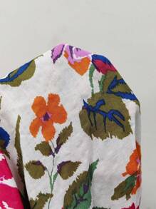 Lacomfia Đầm Maxi Ả Rập Dài Tay Ngắn Rộng Rãi Thường Ngày Cho Nữ Cỡ Lớn - Nhiều màu - Xem 8