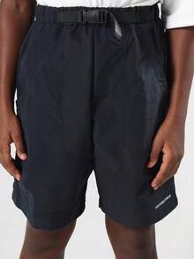 SUMWON Oversized Tie Dye Stripe Pattern T-Shirt Keep Pushing Forward Slogan Summer Casual Cool Urban Streetwear Youth Fashion Top - Black and White - View 6