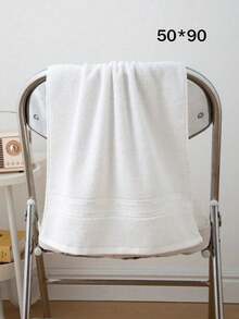 SHEIN 一套毛巾套装 - 包括一条 86*160cm 的大浴巾（简约图案）、一条 40*76cm 的小面巾和一条 34*34cm 的手巾。速干、吸水性强、触感柔软，适用于浴室、酒店、健身房、旅行、假日礼品、海滩、户外、客厅、学校入口、美容院、家庭浴室等场所。 - 白色 - 查看 9