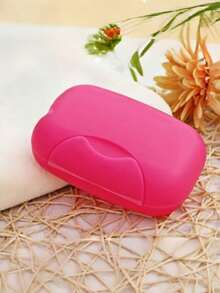 1 件纯色肥皂盒，带盖旅行肥皂容器，便携式肥皂盒，适用于露营健身房旅行必需品，防漏浴室储物，防水洗漱用品收纳盒，紧凑型肥皂盒，适用于淋浴浴室装饰，家居饰品，度假必备品 - 彩色 - 查看 10